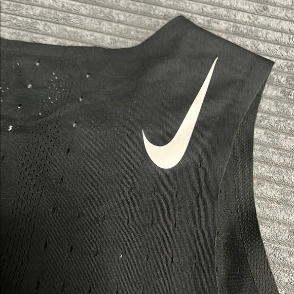 Nike Black Crop Tank Top Fitted Sleeveless - Picture 7 of 7
